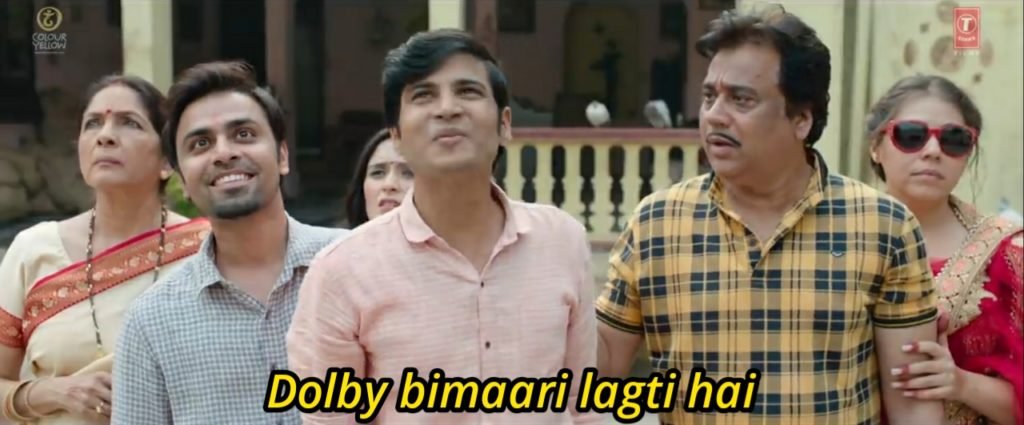 Dolby Bimari Lagti Hai - Shubh Mangal Meme Template