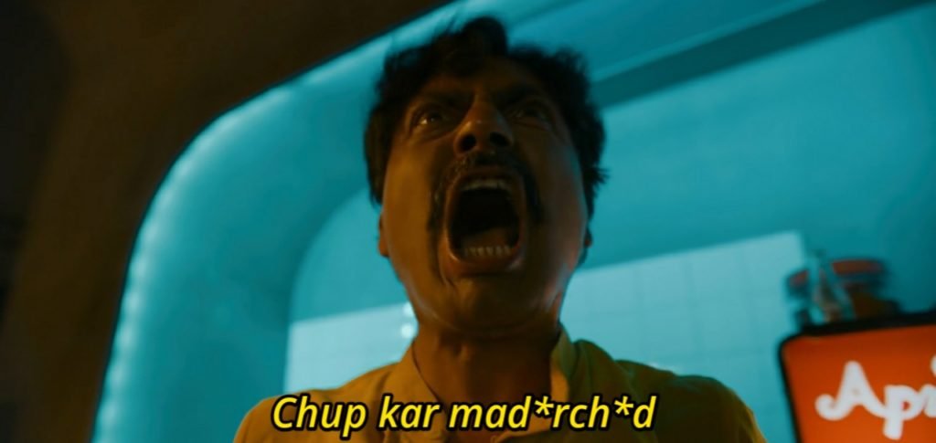 chup kar ganesh gaitonde meme template