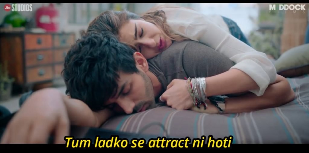 Tum Ladko Se attract Ni Hoti - latest meme template of love aaj kal
sara hugging kartik meme template