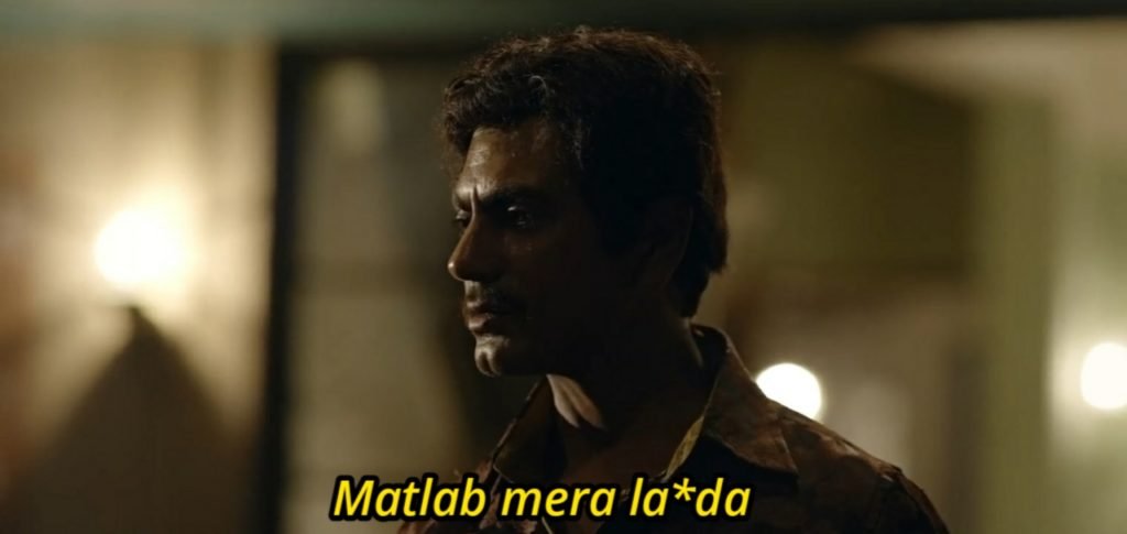 gaittonde matlab mera lawda sacred games meme template