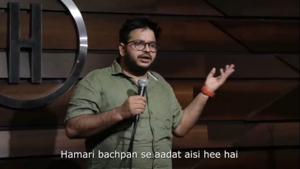 Hamari bachpan se aadat aisi hi hai - Sundeep Sharma Standup Comedy Meme Templates