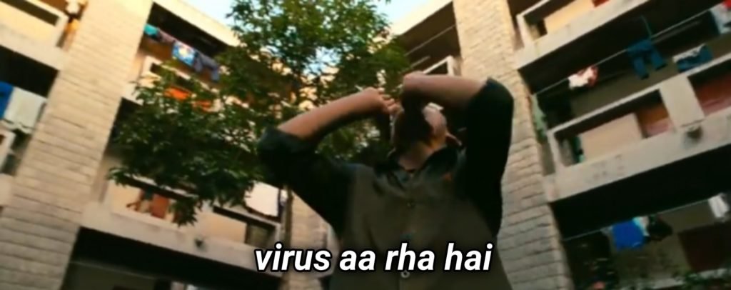 mili meter shouting virus aa gaya meme template