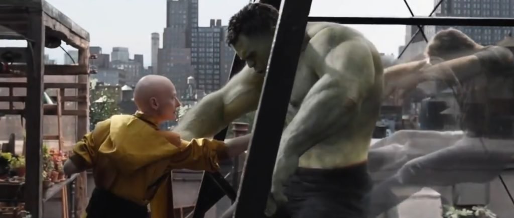 Ancient one punching Hulk meme template - Hulk meme template - Avengers Endgame meme template