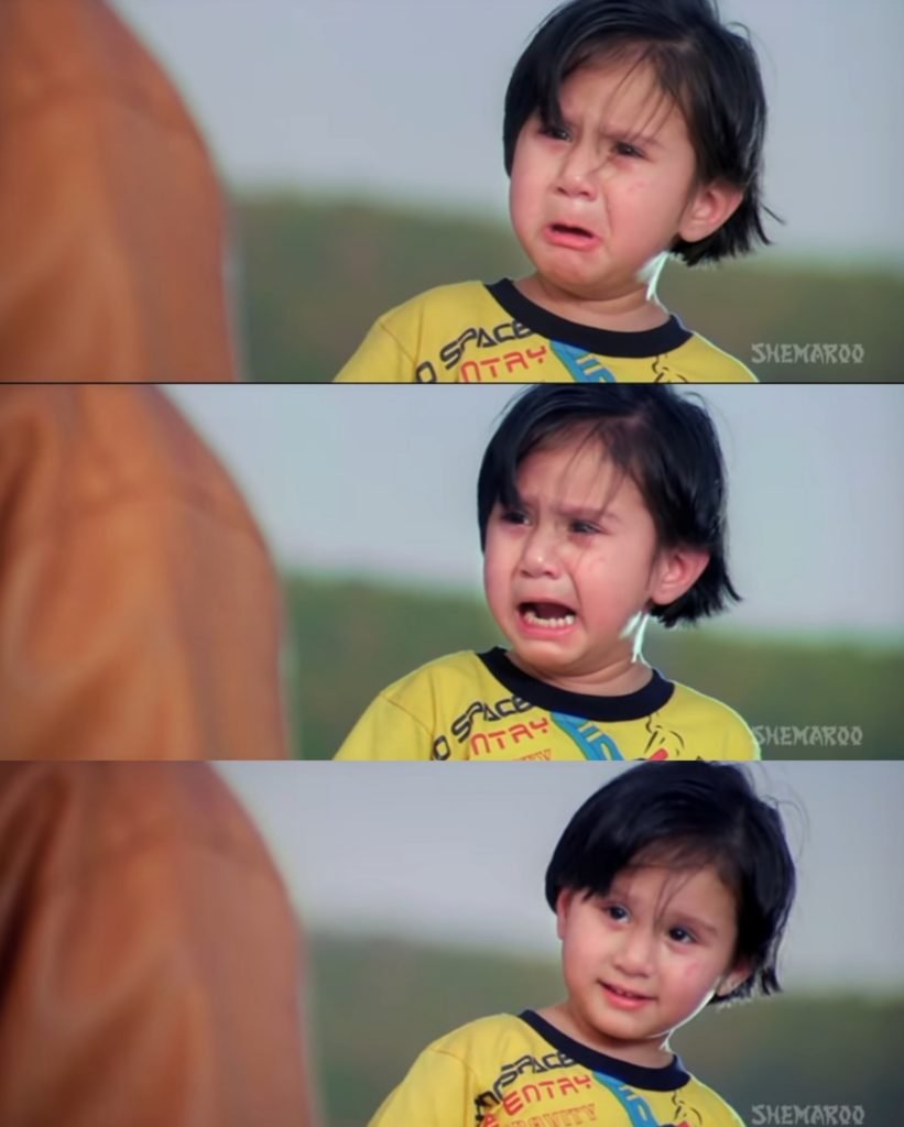 10 crore (das caror) little kid crying in front of kabir - dhamaal meme template