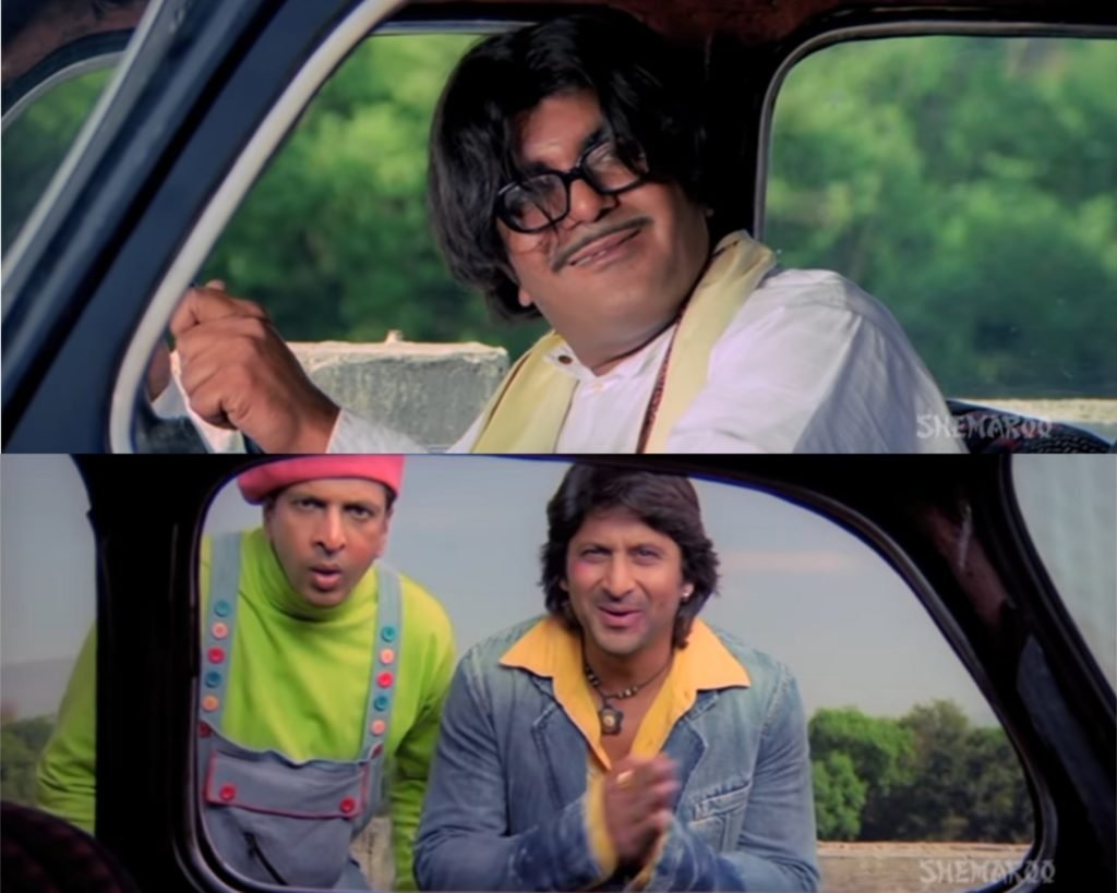 aadi and manav requesting to bengali man for lift dhamaal latest meme template