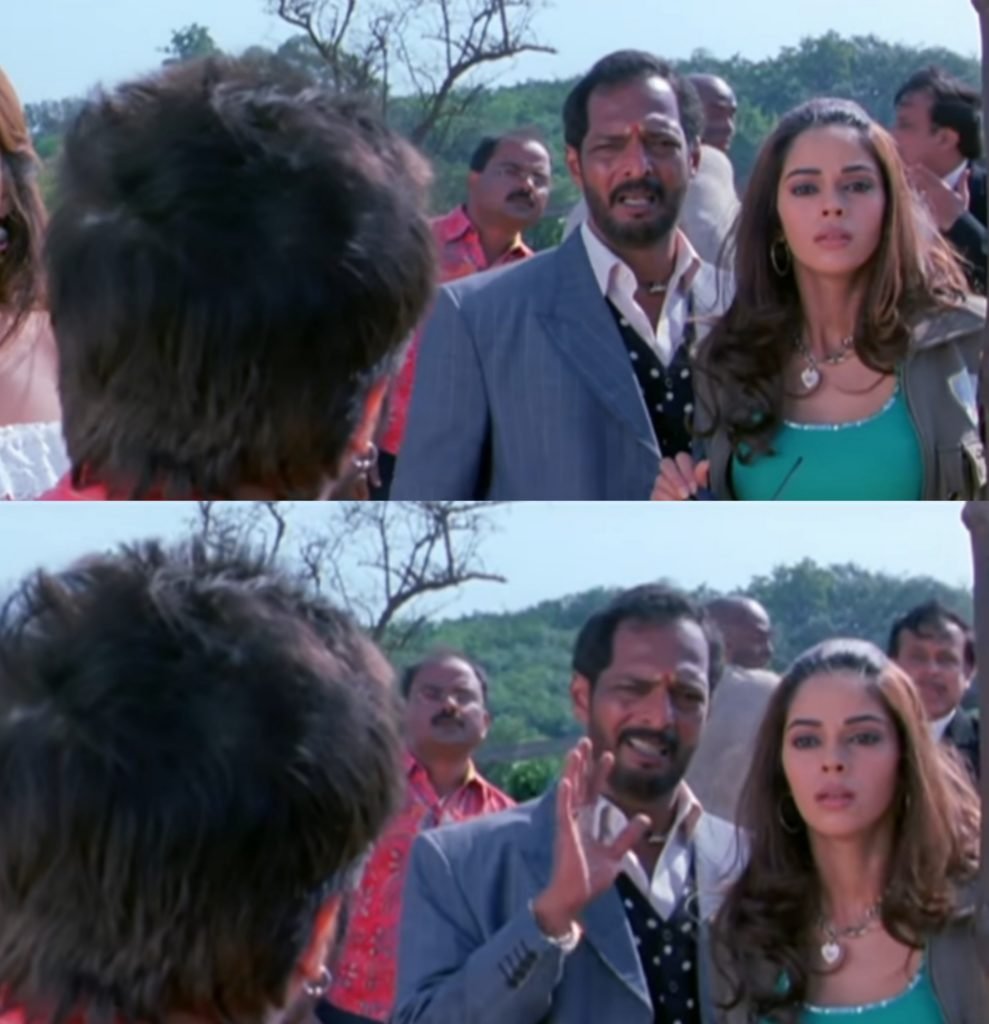 uday bhai face reaction meme template from movie welcome