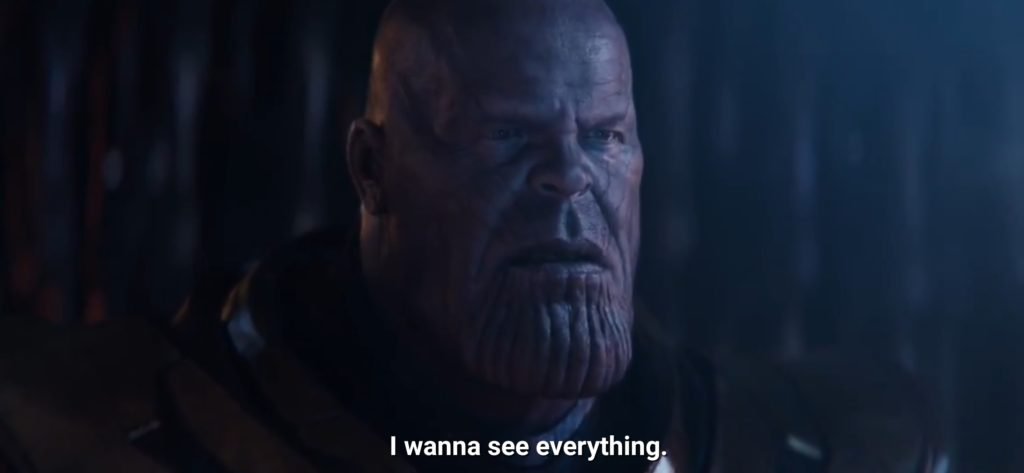 I wanna see everything meme template - Thanos meme template - Avengers Endgame meme templates