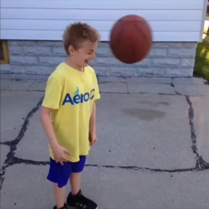 Boy Hit By Basketball