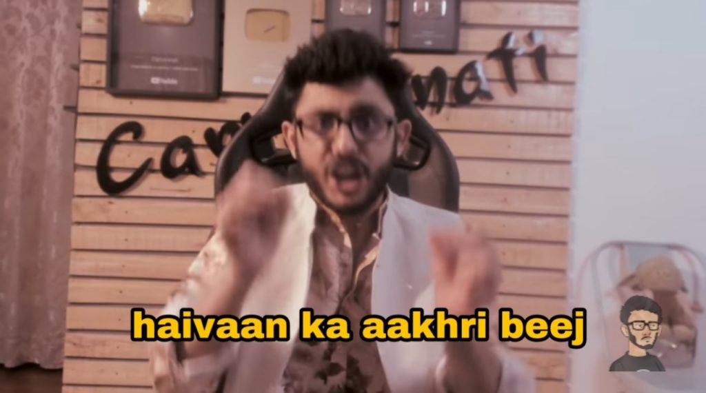 Haivan Ka Aakhri Beej - Carry Minati The Art Of Bad Words Meme Templates