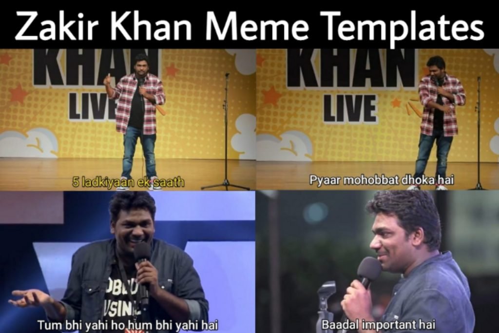 Zakir Khan Meme Templates