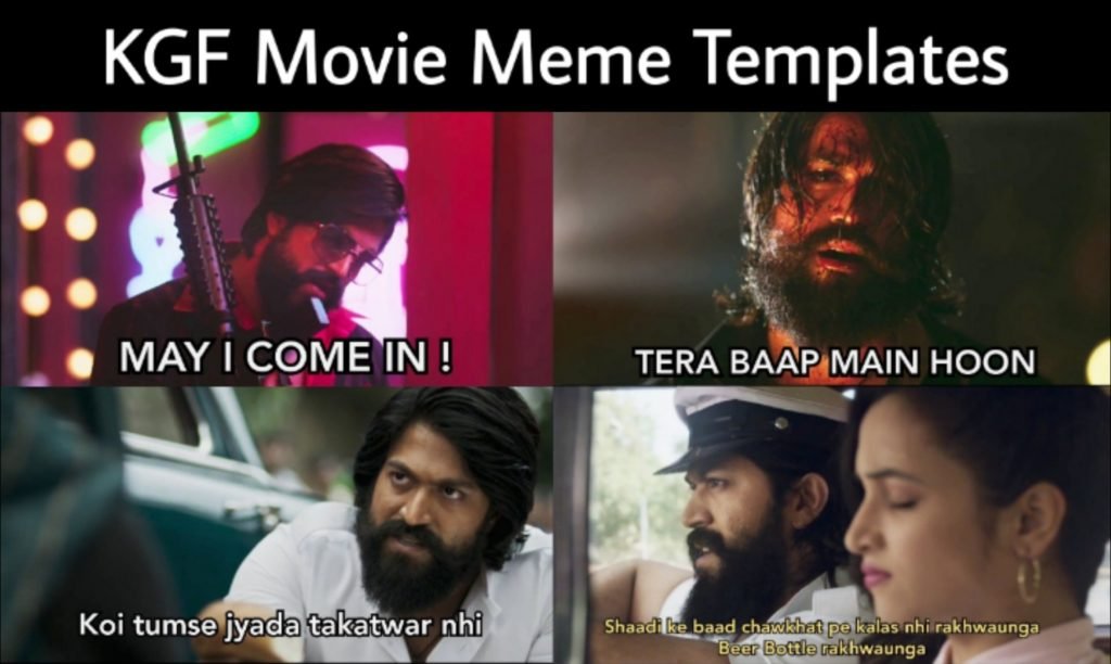 KGF Movie Meme Templates