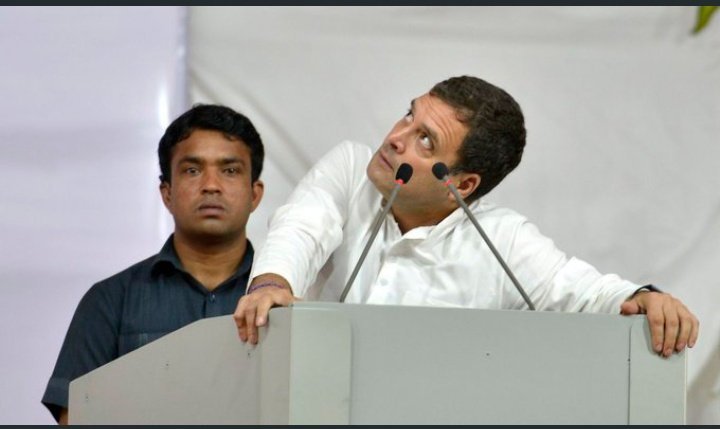 Rahul Gandhi Looking Upward Meme Template