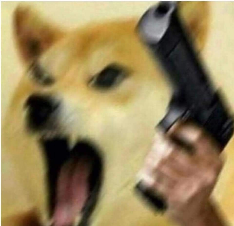 Maniac Angry Doggo-Doggo meme templates