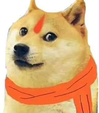 Doggo wearing Bhagwa-Doggo meme templates