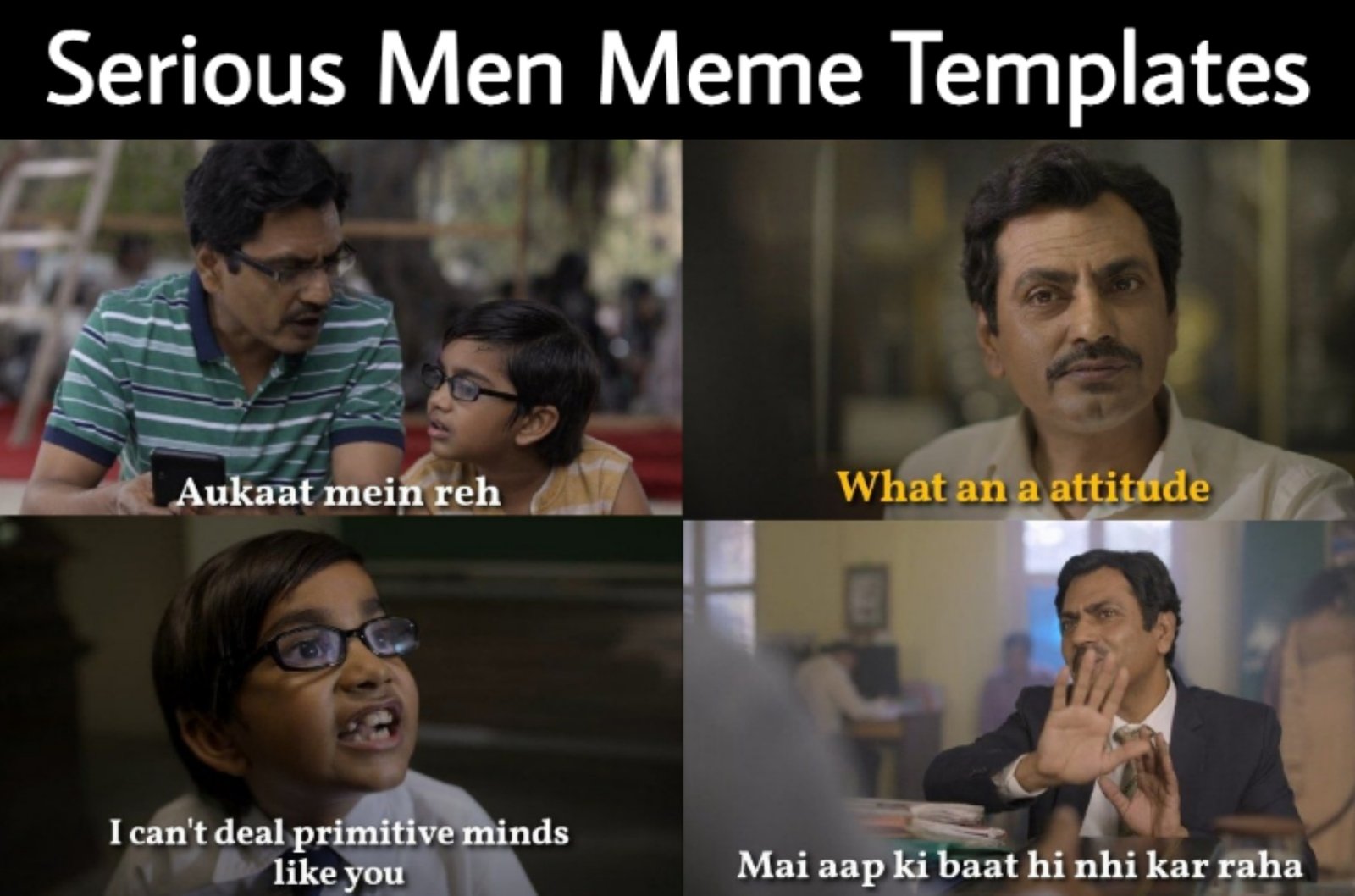 Serious Men Meme Templates
