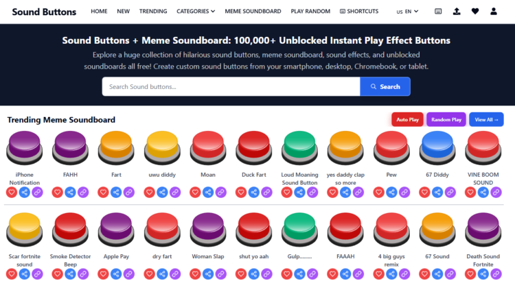 What Is SoundButtons.com? How to Use Sound Buttons and Meme Soundboard