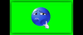 blue troll face green screen